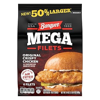 Banquet MEGA Original Crispy Chicken Filets, 24 oz. 6-Count
