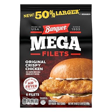 Banquet MEGA Original Crispy Chicken Filets, 24 oz. 6-Count