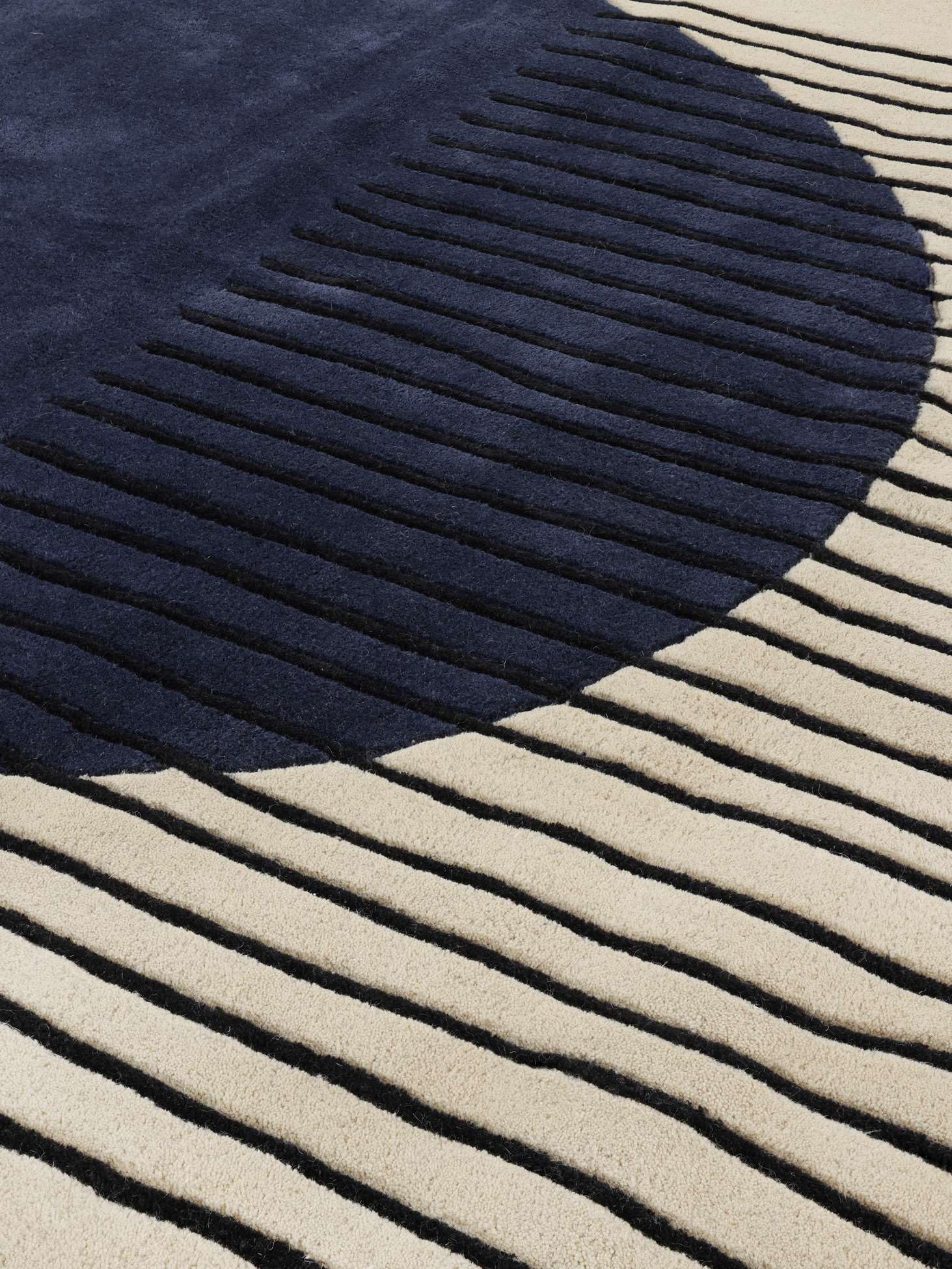 RugVista Out of Tapis, 160 x 230 cm, Off Blanc/Navy