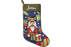 Let's Make Memories Vintage Personalized Christmas Stockings With Custom Embroidered Name