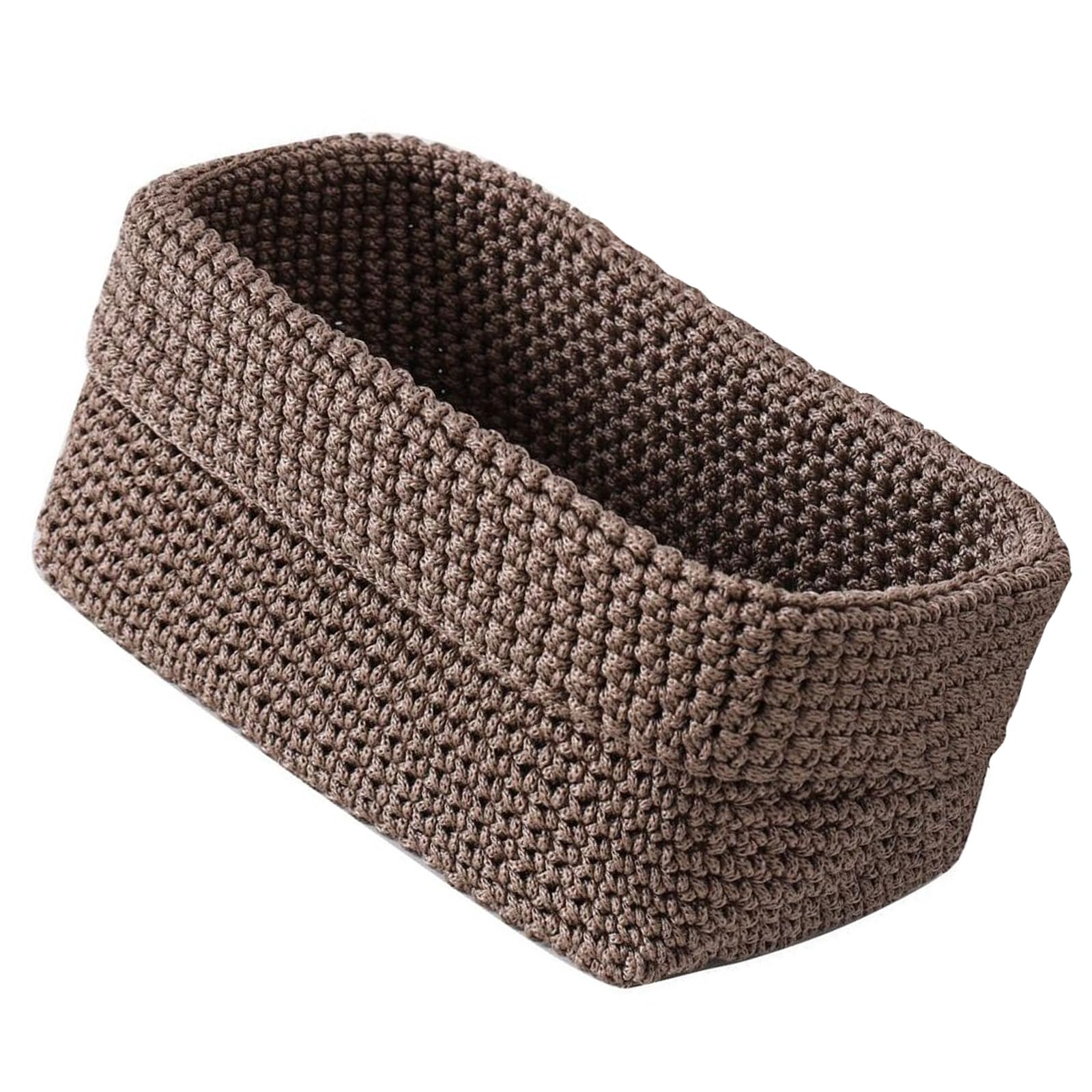Chanlite Woven Rope Storage Basket, Table Organizers for Closet Towels, Baby Nursery Bin, Gift Baskets Empty Small Dog Cats Toy Box Decorative Organizers Bins Box