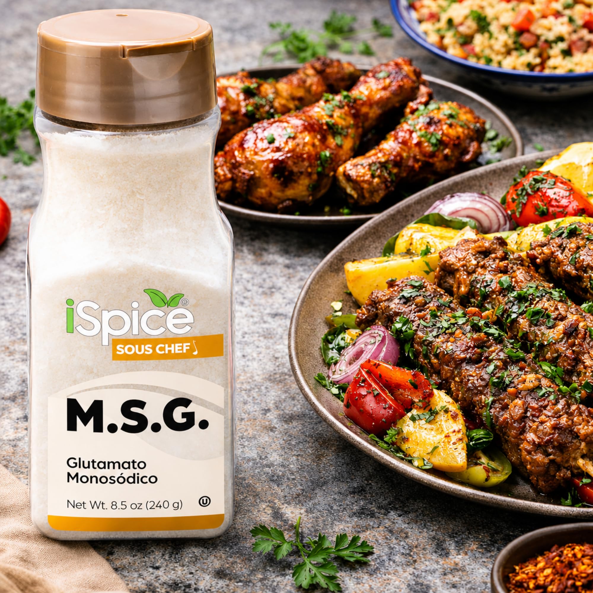 glutathione and msg iSpice Monosodium Glutamate Flavor Enhancer Luxxe White Enhanced Glutathione stress-support Quantity:60 capsules