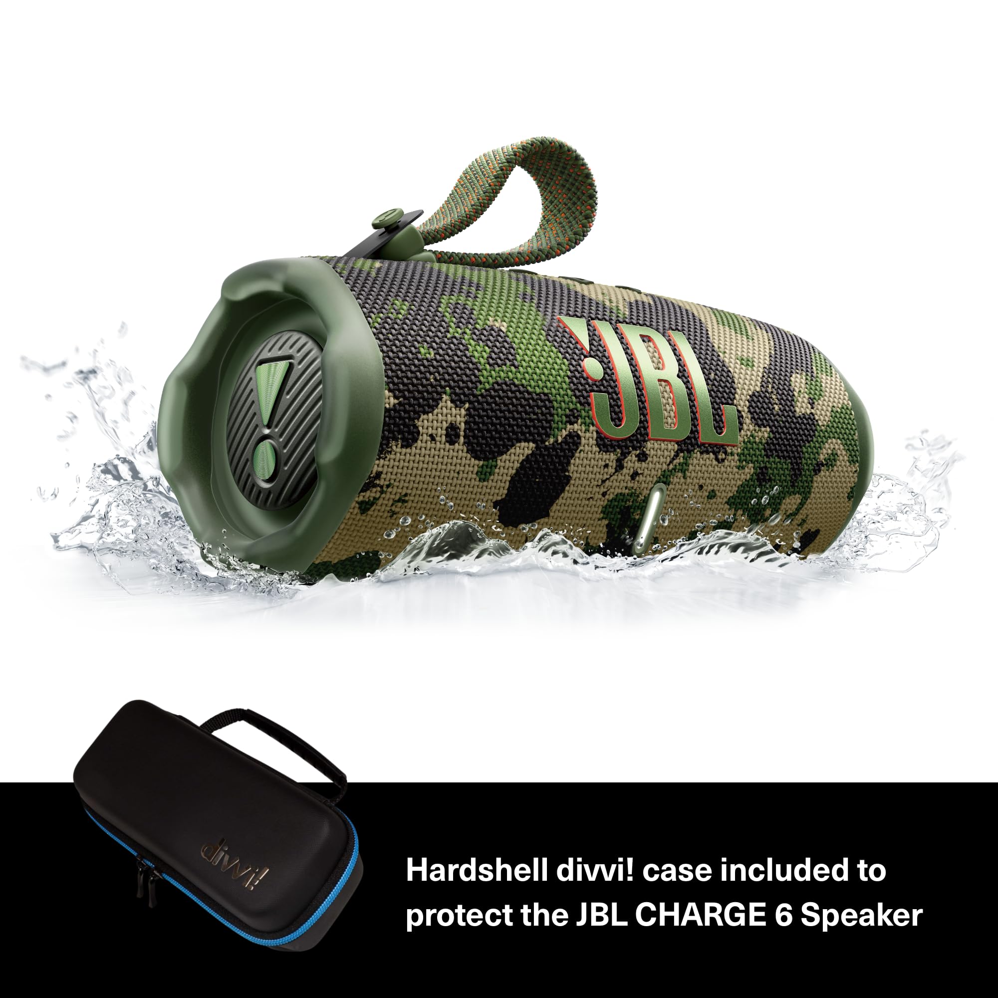 Amazon.co.jp: JBL Charge 6 (Squad) + divvi付きバンドル!保護ハード