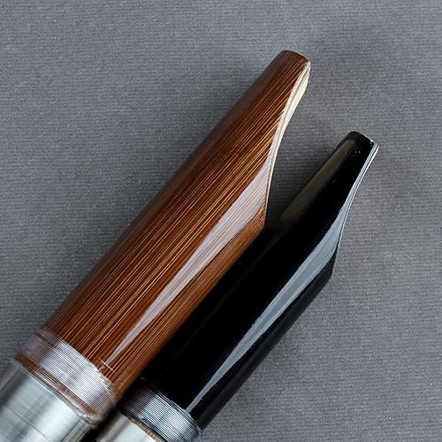 Miniatura 12 de Flauta vertical de clarinete de bambú con línea transparente, instrumento musical hecho a mano chino (tecla -C negra)