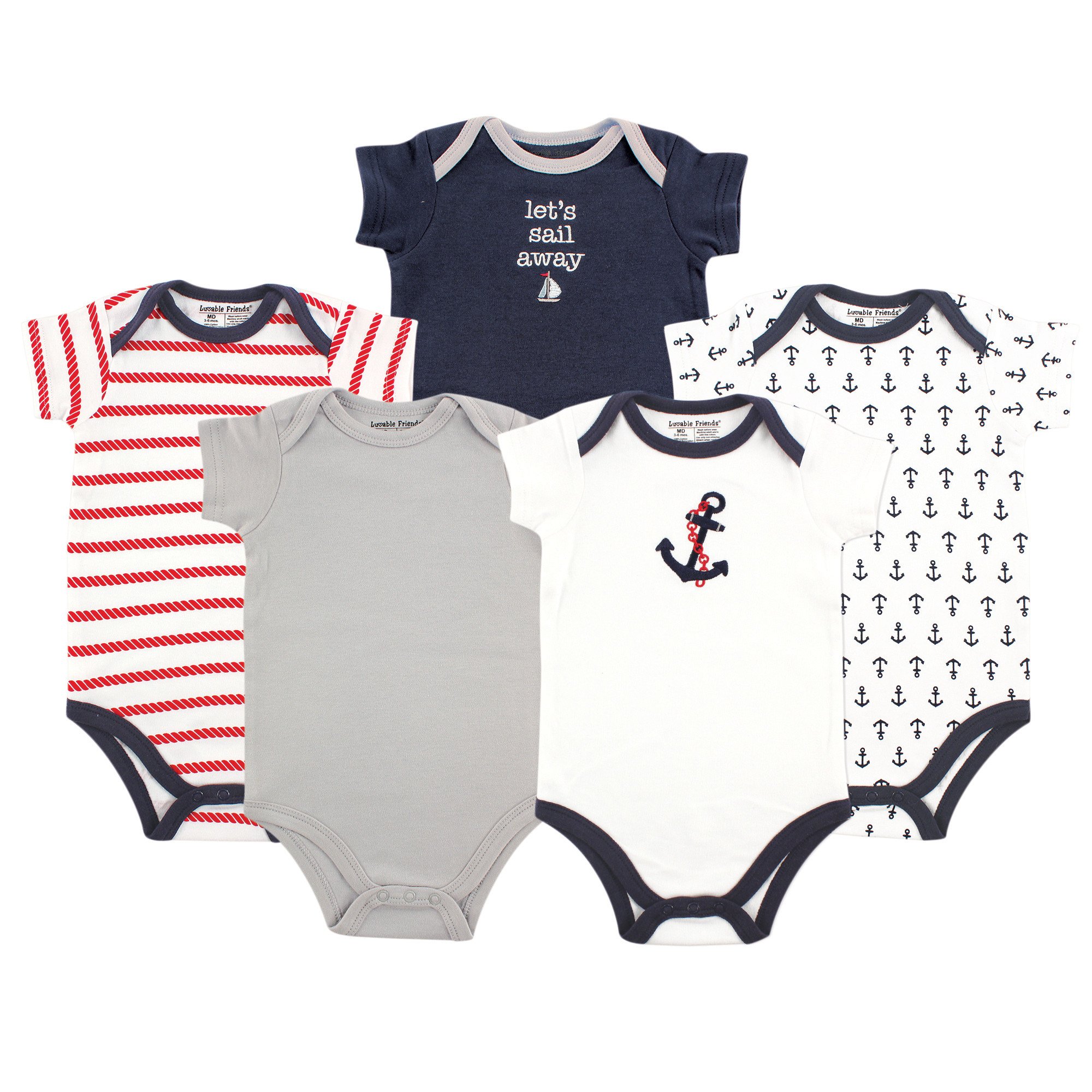 Luvable Friends Body dziecięce (5 sztuk)