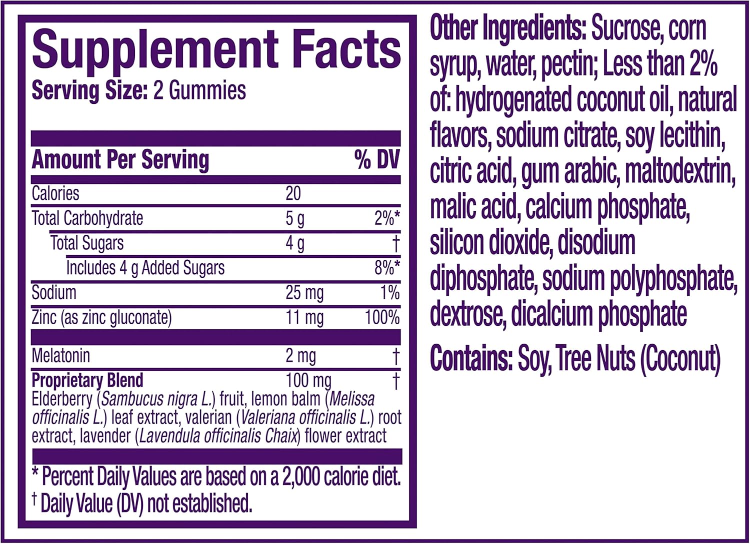 ZzzQuil Pure Zzzs Sleep + Immune Support Melatonin Sleep Aid Gummies with Elderberry, Zinc, Chamomile, Lavender, & Valerian Root