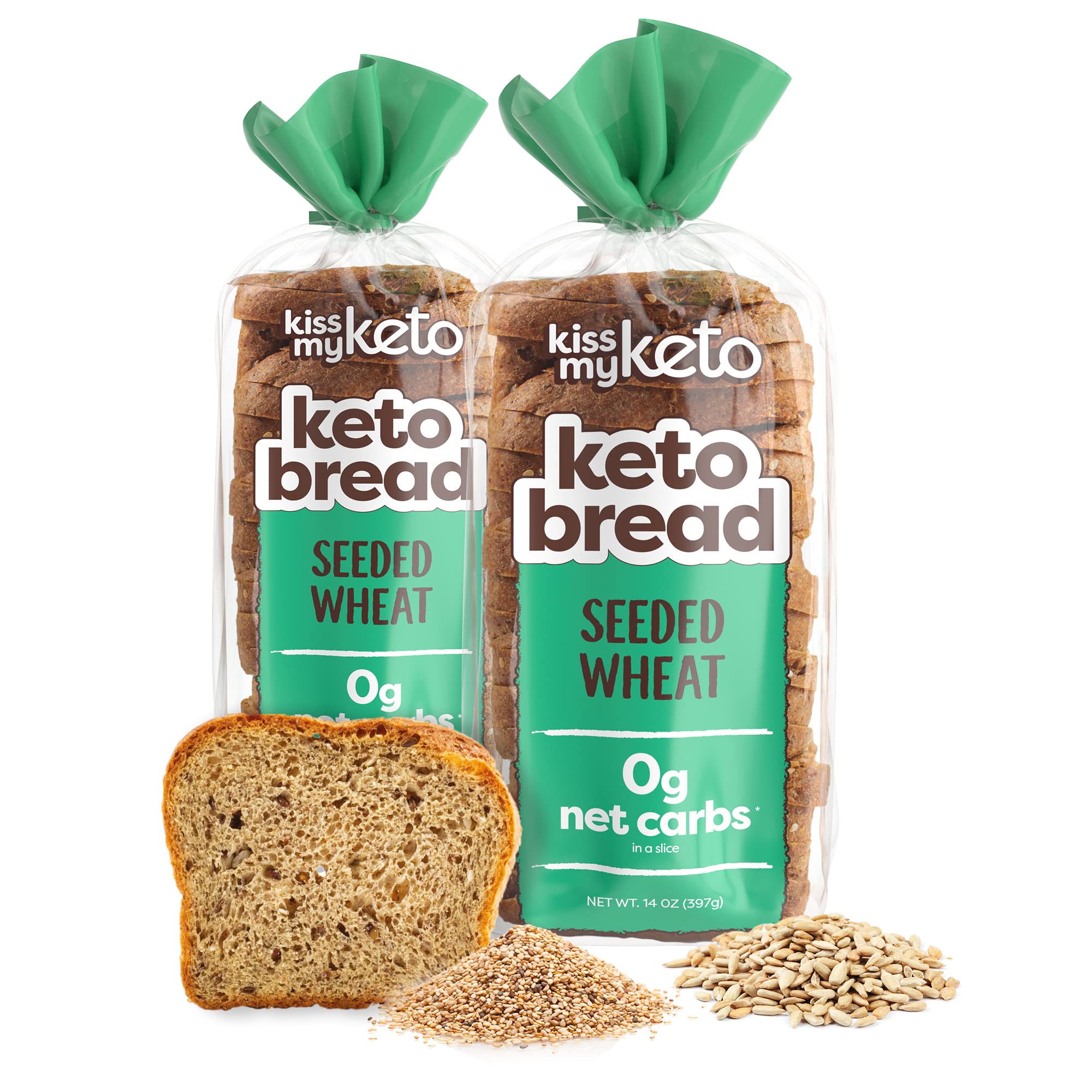 Buy Kiss My Keto Bread Zero Carb Wheat Bread Loaf, Low