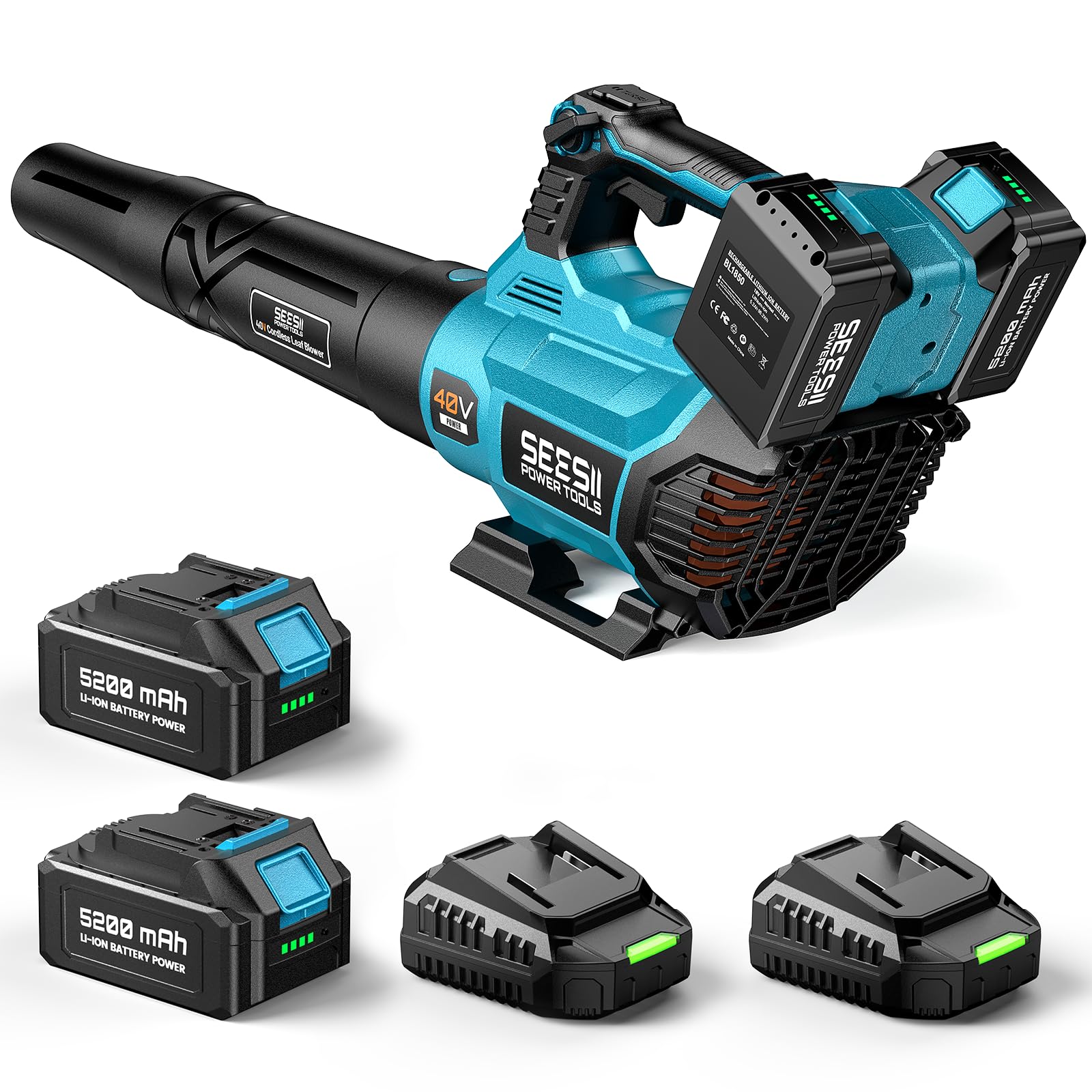 SEESII 40V Leaf Blower Cordless