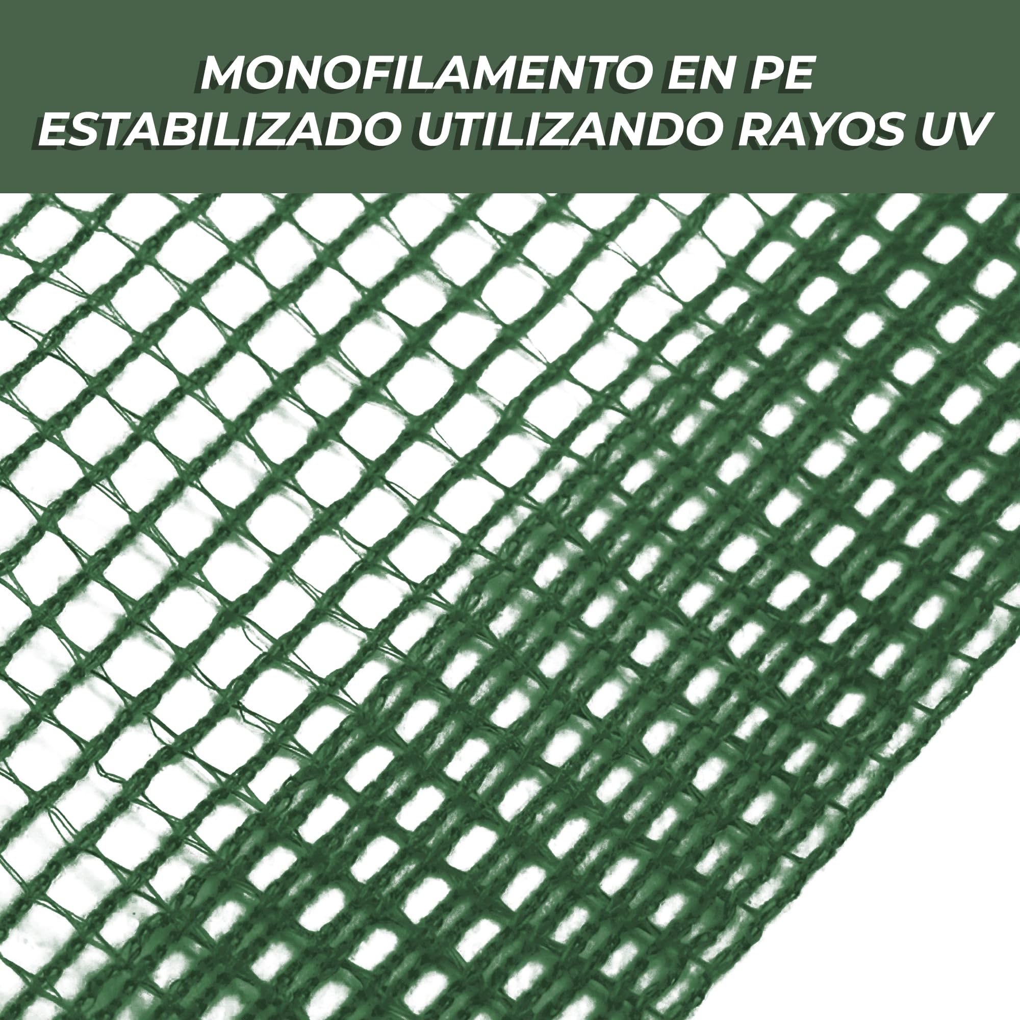 ESTO Red antigranizo de tela anti granizo, red apta para frutas y verduras, jardines, plantas, antipájaros, de PE estabilizado a los rayos UV, lona, tela de tela de 10 metros/4 m/con clip