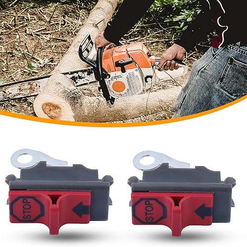 Miniatura 2 de Kit de interruptor de parada de muerte de 2 piezas para Husqvarna 136 137 141 142 36 41 50 51 55 268 272 281 288 254 257 394 395 motosierra