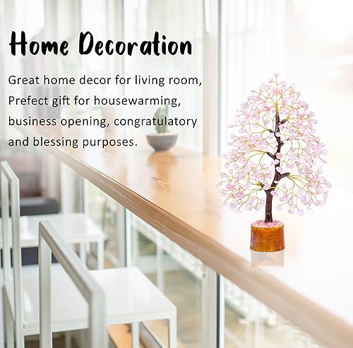 Miniatura 9 de Árbol de piedras preciosas de cuarzo transparente  Árbol de la vida de cristal  Bonsái  Piedra de chakra corona  Feng Shui  Árbol de dinero  Árbol