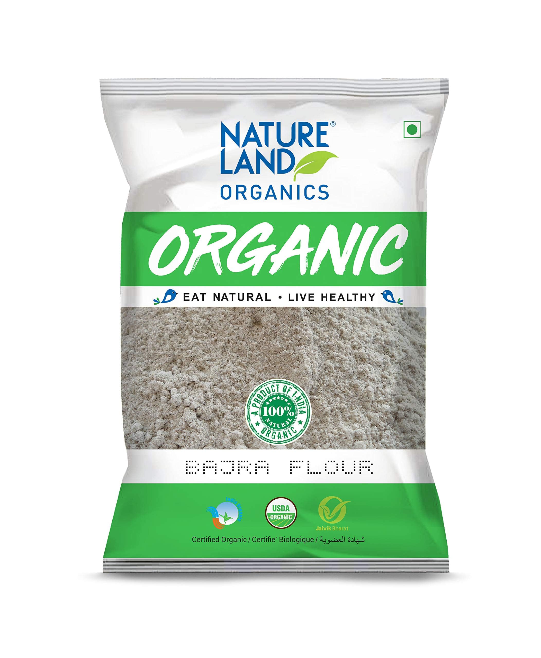 Natureland Organics Bajra / Pearl Millet Flour 500 Gm (Pack of 5)- Organic Flour (B081T73GWG) Amazon Price History, Amazon Price Tracker