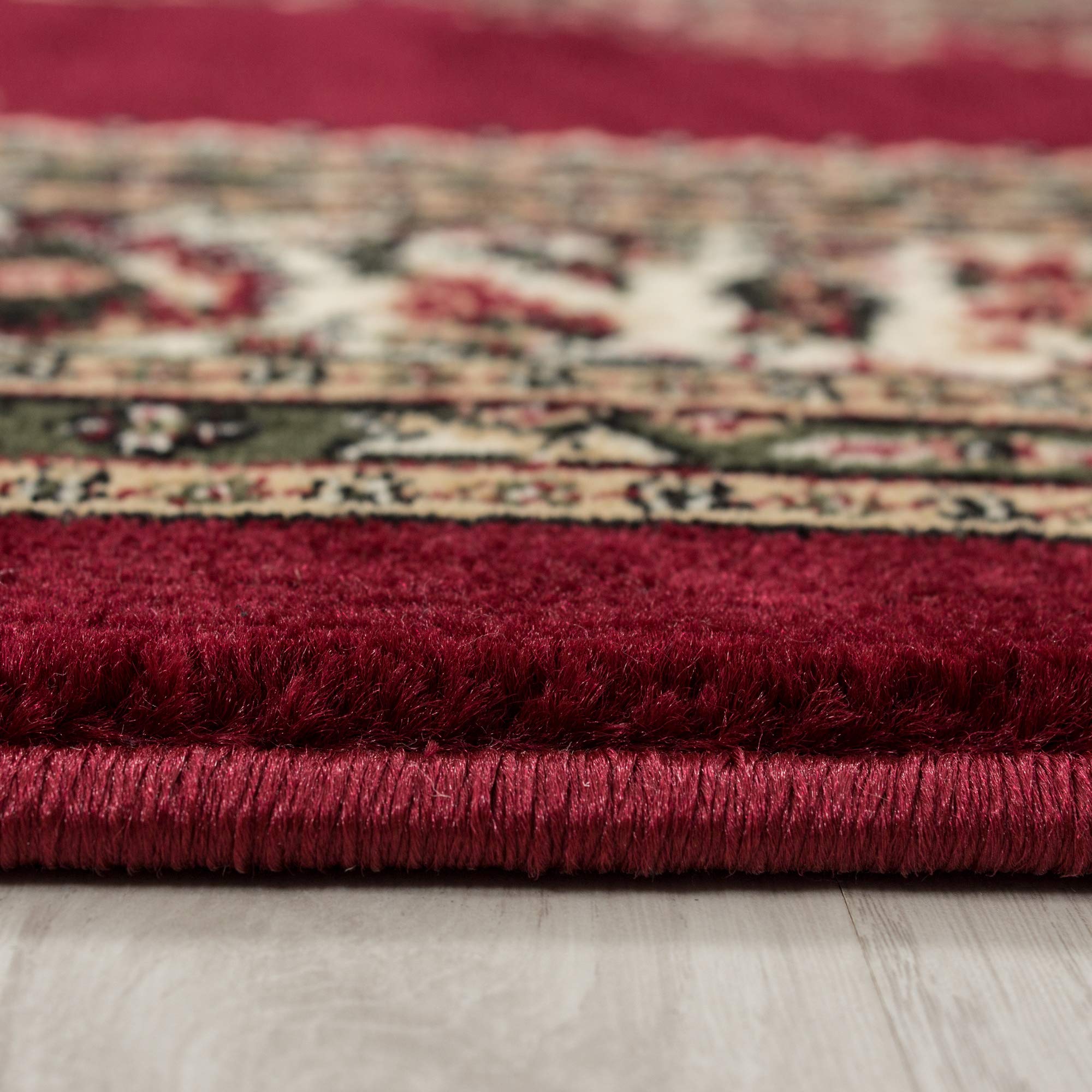 Carpetsale24 Orient Teppich 160x230 cm Rot, Dekoratives Wohnaccessoire im traditionellen Stil, Robuster Teppich für Esszimmer oder Gästezimmer