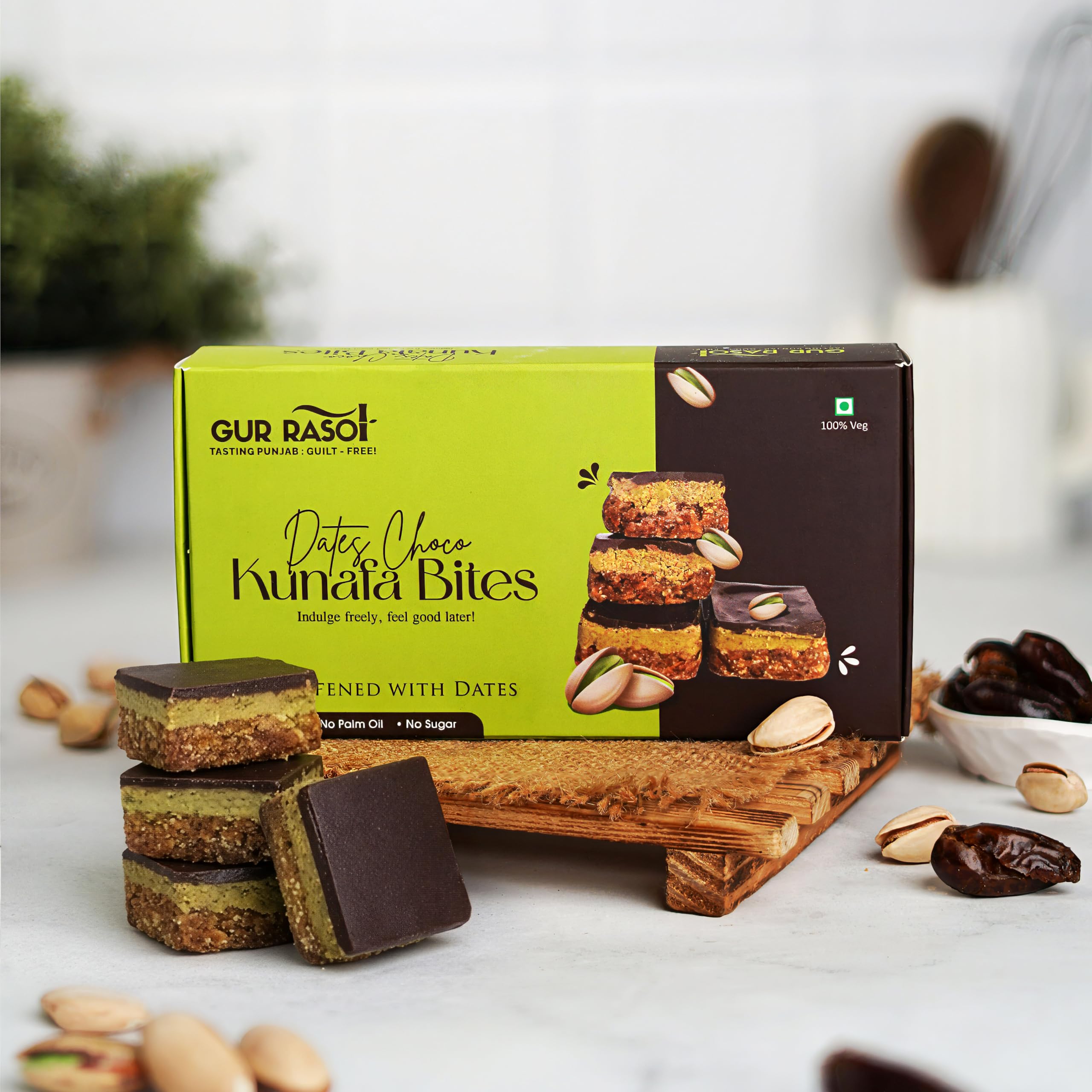 Gur Rasoi Kunafa Bites- Choco Dates I No Added Sugar I Naturally Sweetened with Dates-image-11