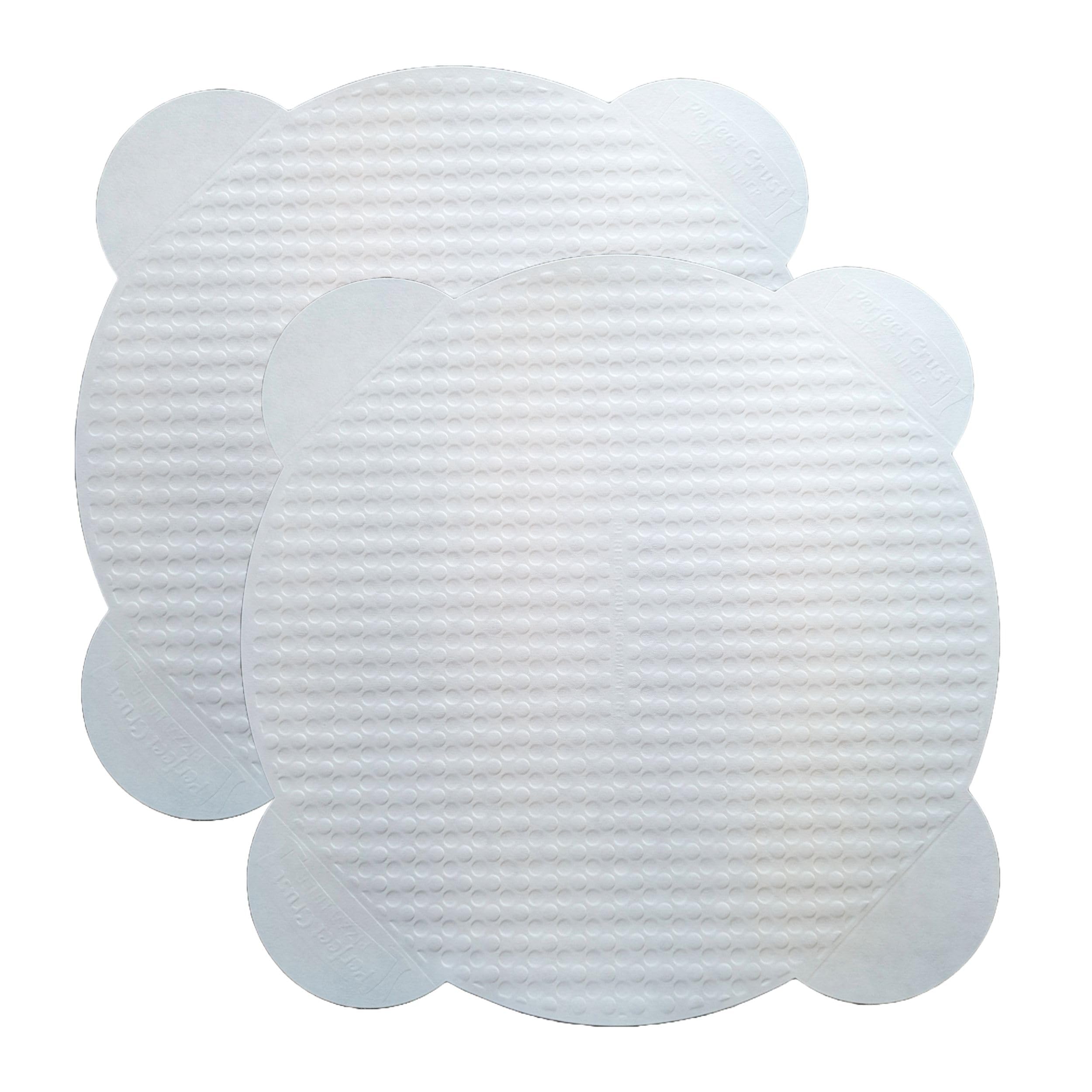 EcoQuality 18 Inch Round Paper Pizza Liner Absorbent Recyclable Compostable Grease Resistant Disposable Stackable Lightweight for Pizzerias, Parties, Catering (100)