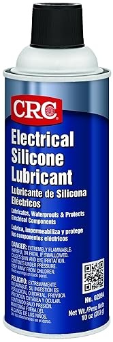 CRC 02094CS CRC Lubricante eléctrico de silicona 10 WT oz, 16 onzas líquidas, Aerosol (paquete de 12)