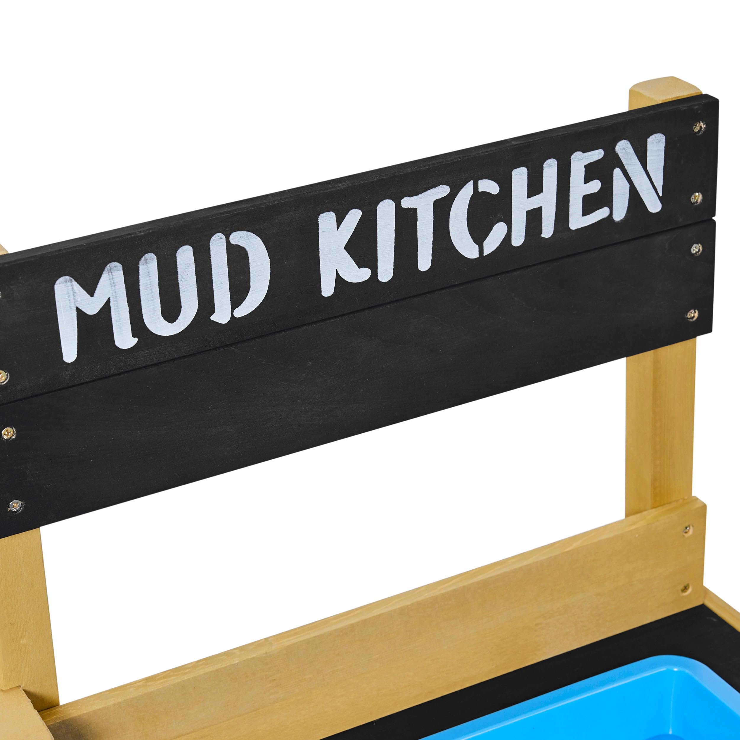 TP Toys Cucina Esterna in Legno FSC – Gioco d'imitazione con Lavello Rimovibile, Piastra di Cottura Dipinta, Accessori Inox – Da 3 Anni – per Giochi di Dinette ed Esterni