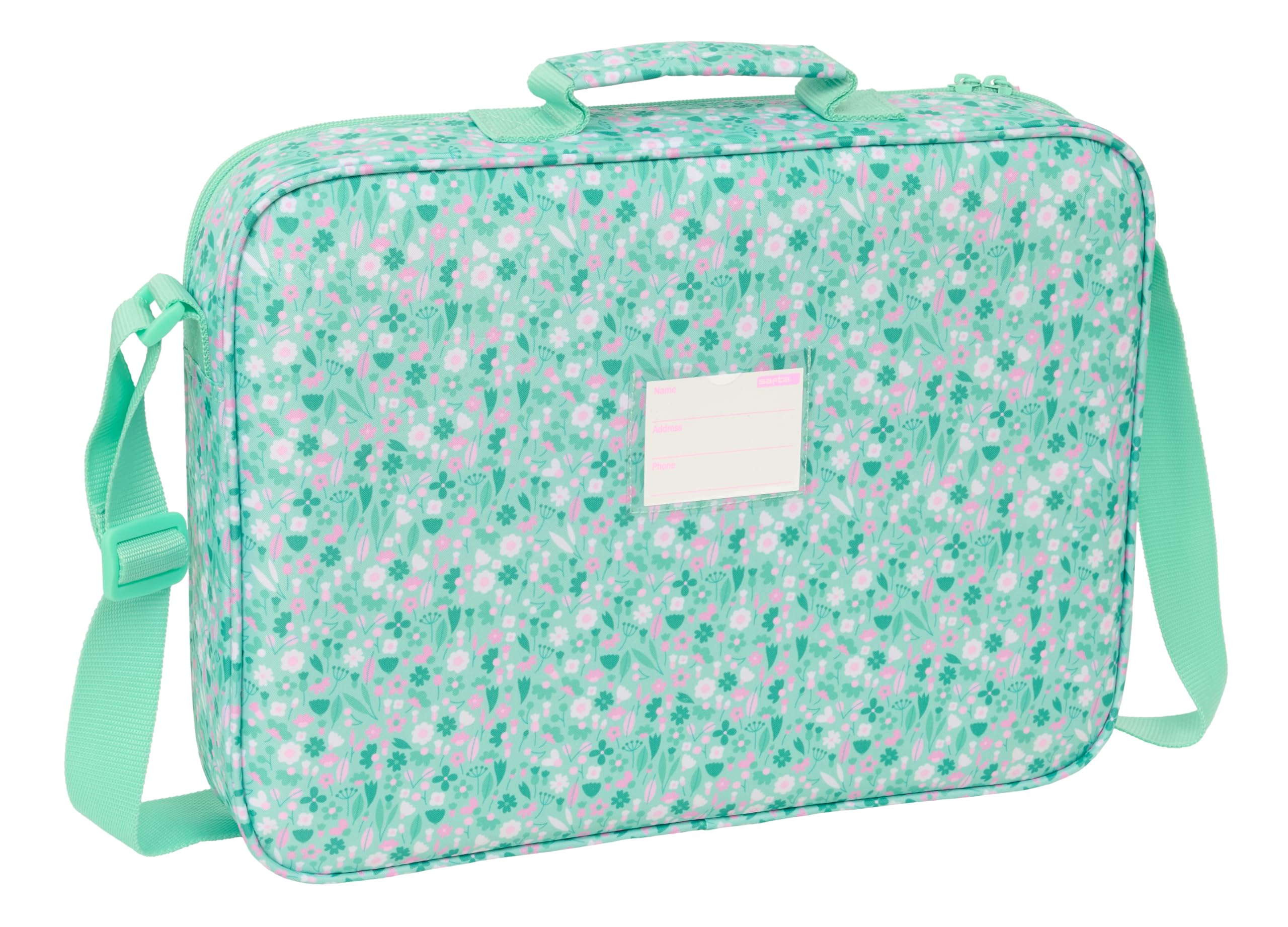 Safta CUORE - Cartera Extraescolares, Maletín Portatodo, Bandolera, Cómoda y Versátil, Calidad y Resistencia, 38x6x28 cm