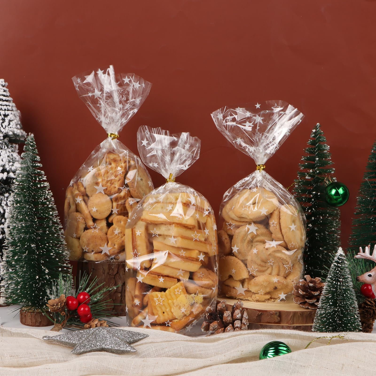 Busta Natalizia Stella Buone Feste 26x20x10 Cm - Tresor&igrave;