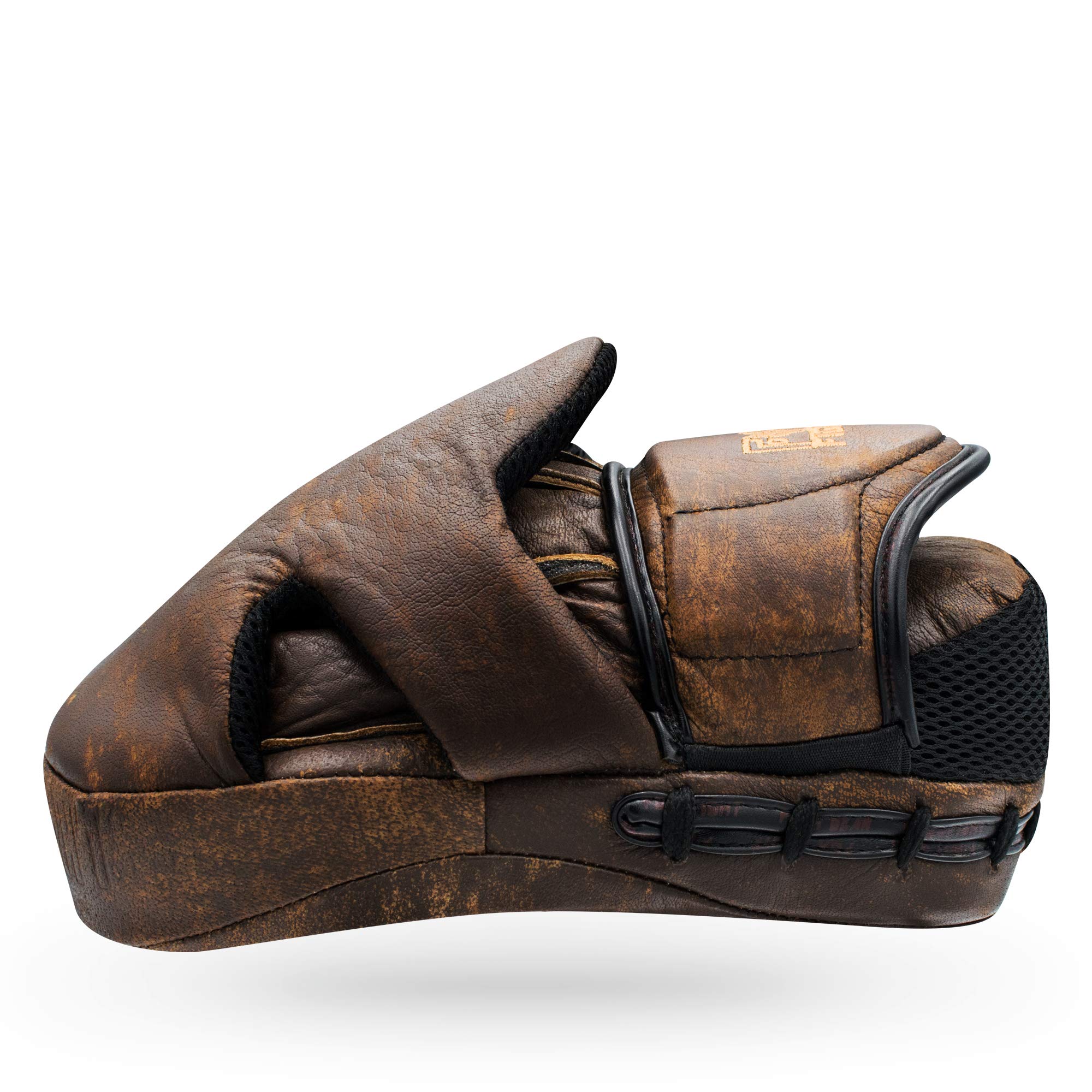 FOX-FIGHT Legend Focus Pads d'ours professionnels de qualité supérieure en cuir véritable pour frappes d'ours de frappe, entraînement de boxe, MMA, kickboxing, arts martiaux BJJ