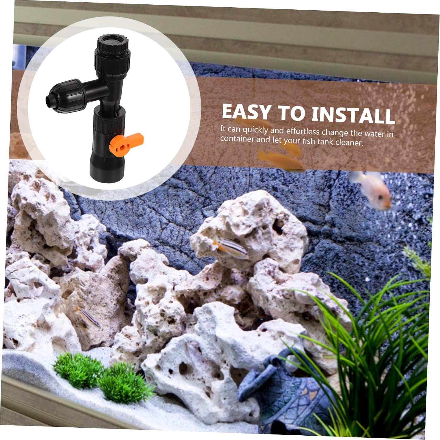 GALPADA 2sets Fish Tank Water Changer Faucet Pump for Easy Aquarium Water Changes and Sturdy Cleaning Tool Multiple Adapters for Compatibility