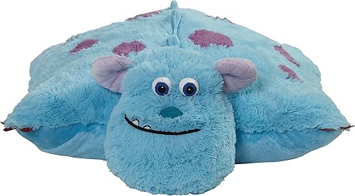 Miniatura 2 de Pillow Pets Monsters Inc Sulley - Peluche de 16 pulgadas, juguete de peluche de la Universidad de Monsters de Disney, color azul