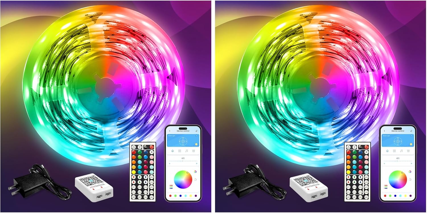 DAYBETTER Smart RGB Led Strip Lights, 300ft Led Lights for Bedroom with App Control, Multicolor Changing Led Light Strips Apply for Home Decor, Living Room, Kitchen, Home Party Decoration