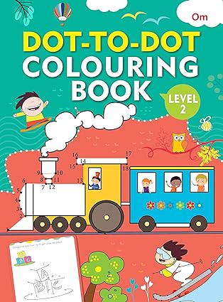 DOT TO DOT COLOURING BOOK LEVEL 2