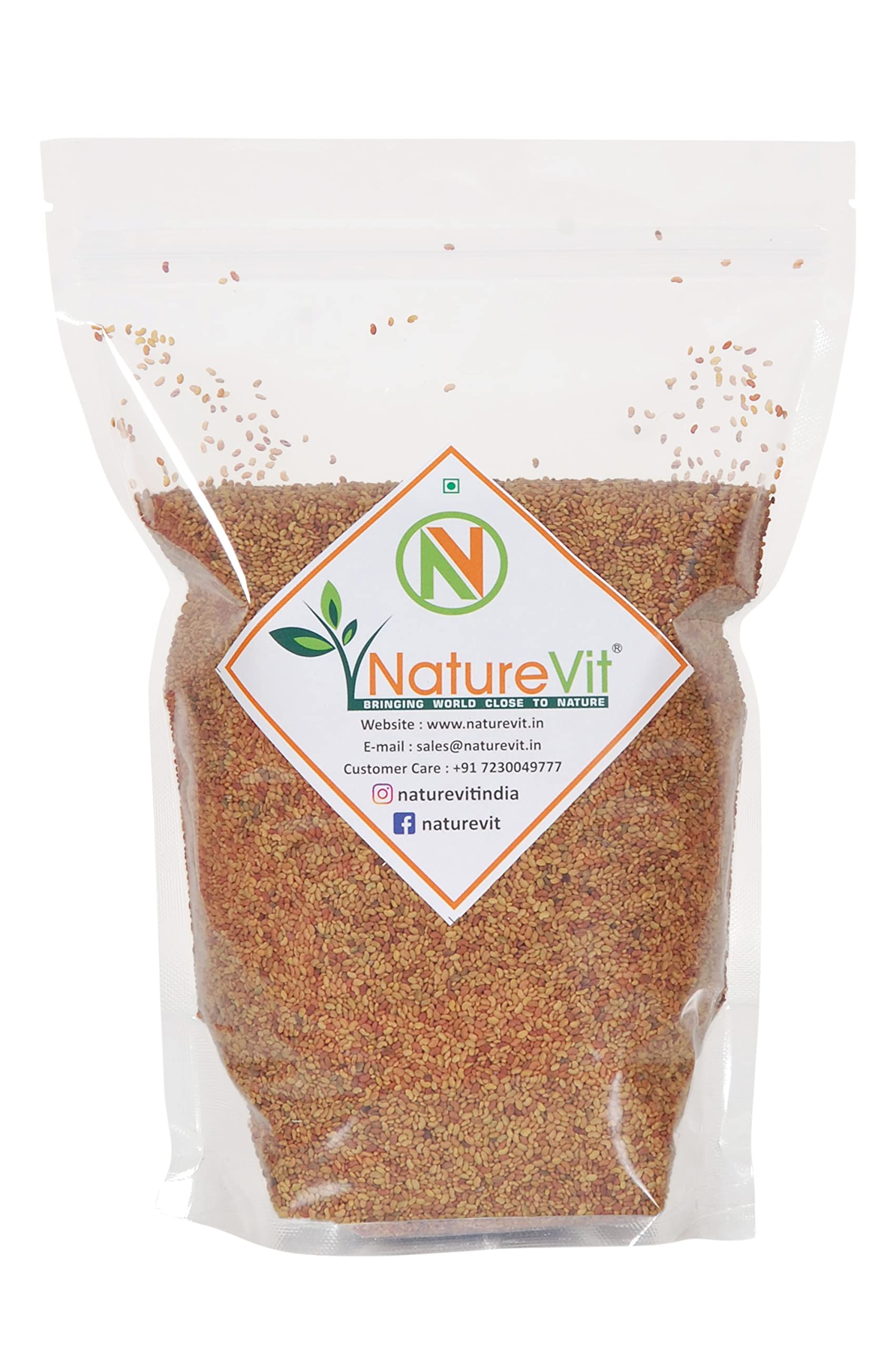 NatureVit Alfalfa Seeds for Sprouting 200g | Rich in Vitamins & Minerals | Natural Edible Alfa Alfa Seeds | Sprouting, Eating, Salad