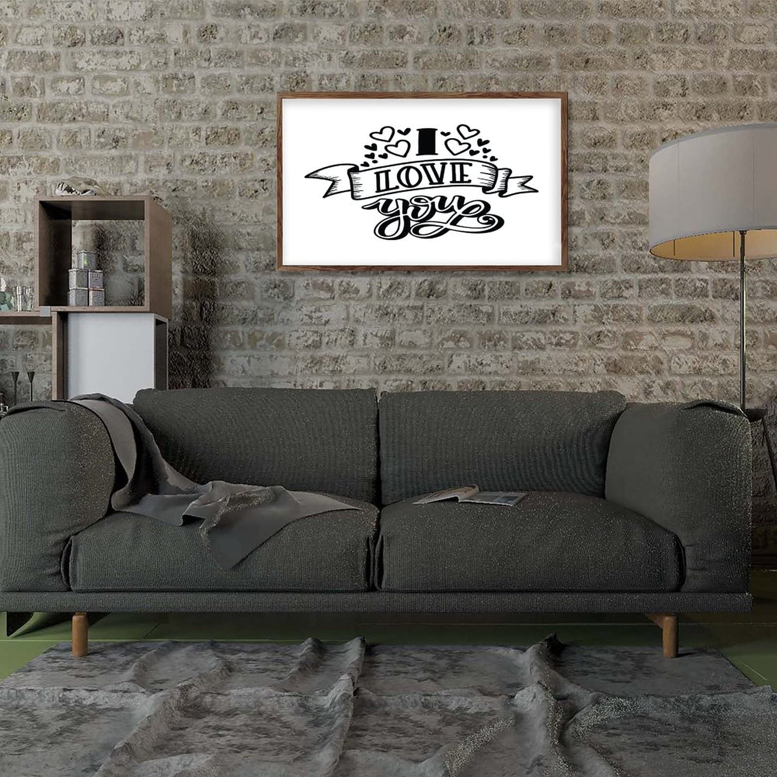 by Unbranded Targa in legno incorniciata con scritta Merry Yule Rusitc