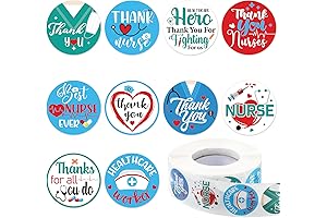 Thenshop 1000 pcs Nurses Week 2024 Stickers, Nurse Thank You Stickers, Healthcare...