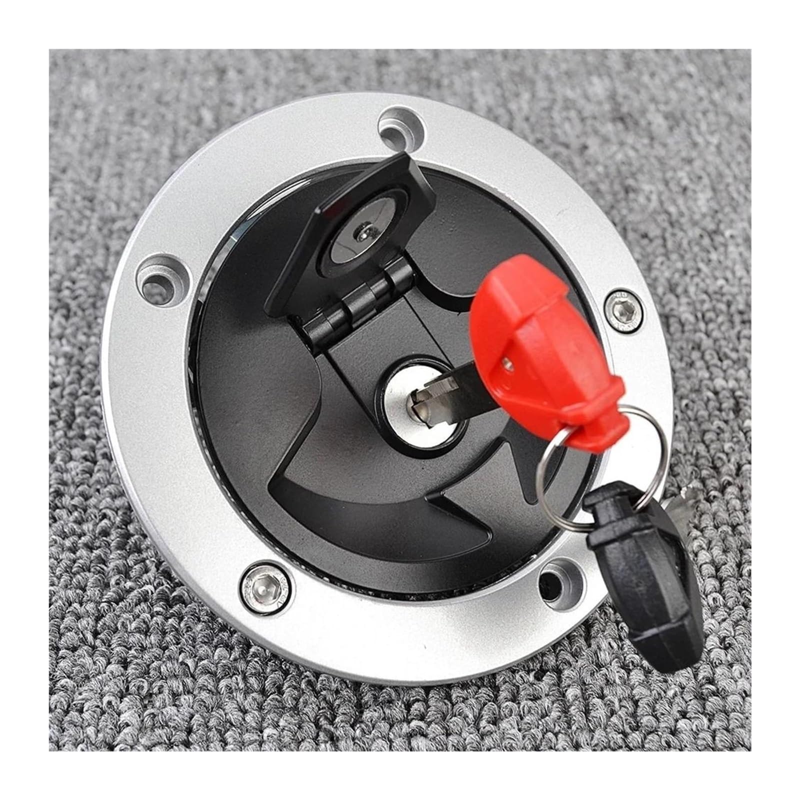 Cerradura De Encendido para Kawasaki para EX650 2014-2016 27045-5452 27005-0552 Interruptor Arranque Bloqueo Motocicleta Tanque Combustible con 2 Llaves