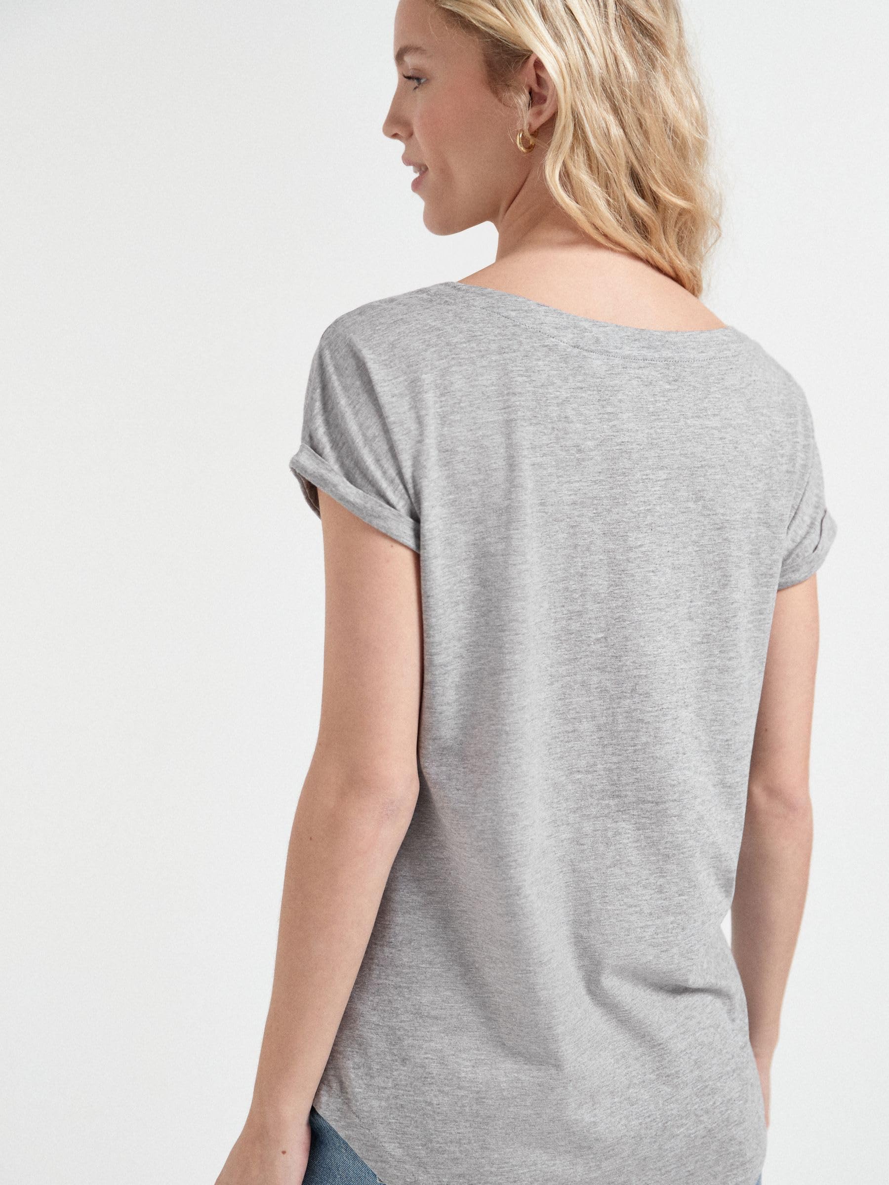 NEXT Damen 5er-Pack T-Shirts mit Flügelärmeln