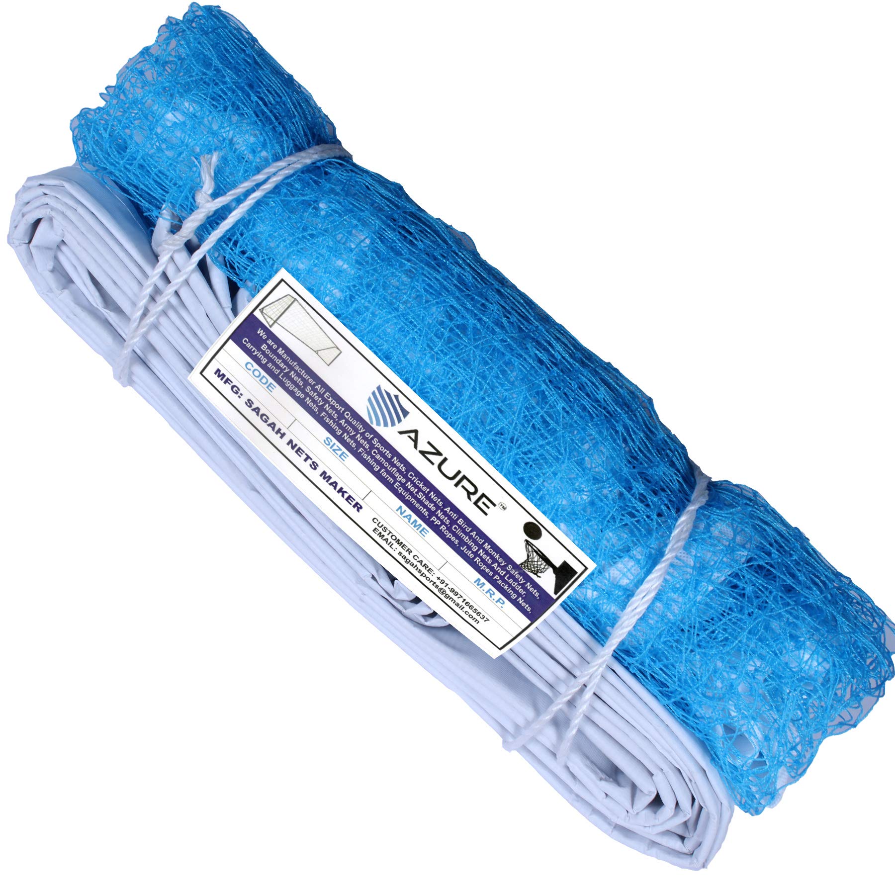 Azure Beginner Badminton Net (Blue, 20 * 2.2 Feet)