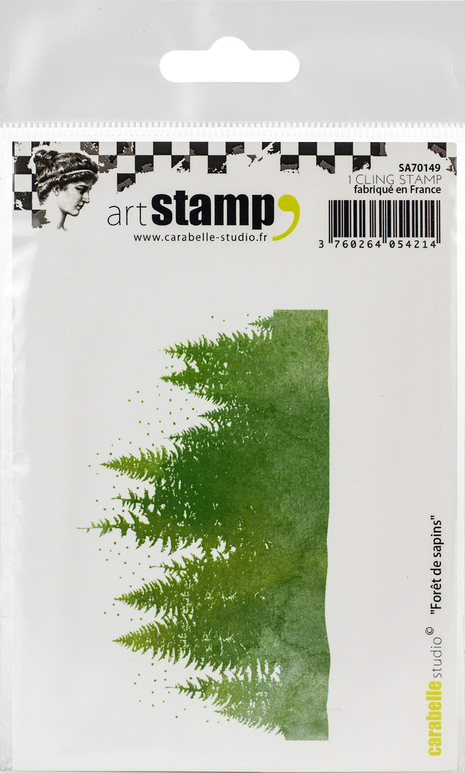 Carabelle Studios Cling Stamp A7-Fir Forest