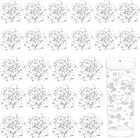 Vista 25 de Tondiamo 24 piezas de perlas artificiales para velas flotantes, perlas de imitación, guirnalda de cuentas, decoración de centro de mesa