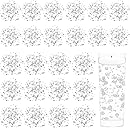 Tondiamo 24 Pcs Artificial Pearl String for Floating Candle Faux Pearls Beads String Garland Centerpiece Decoration for Vases Filler Wedding Spring Holiday Party Decor(White)