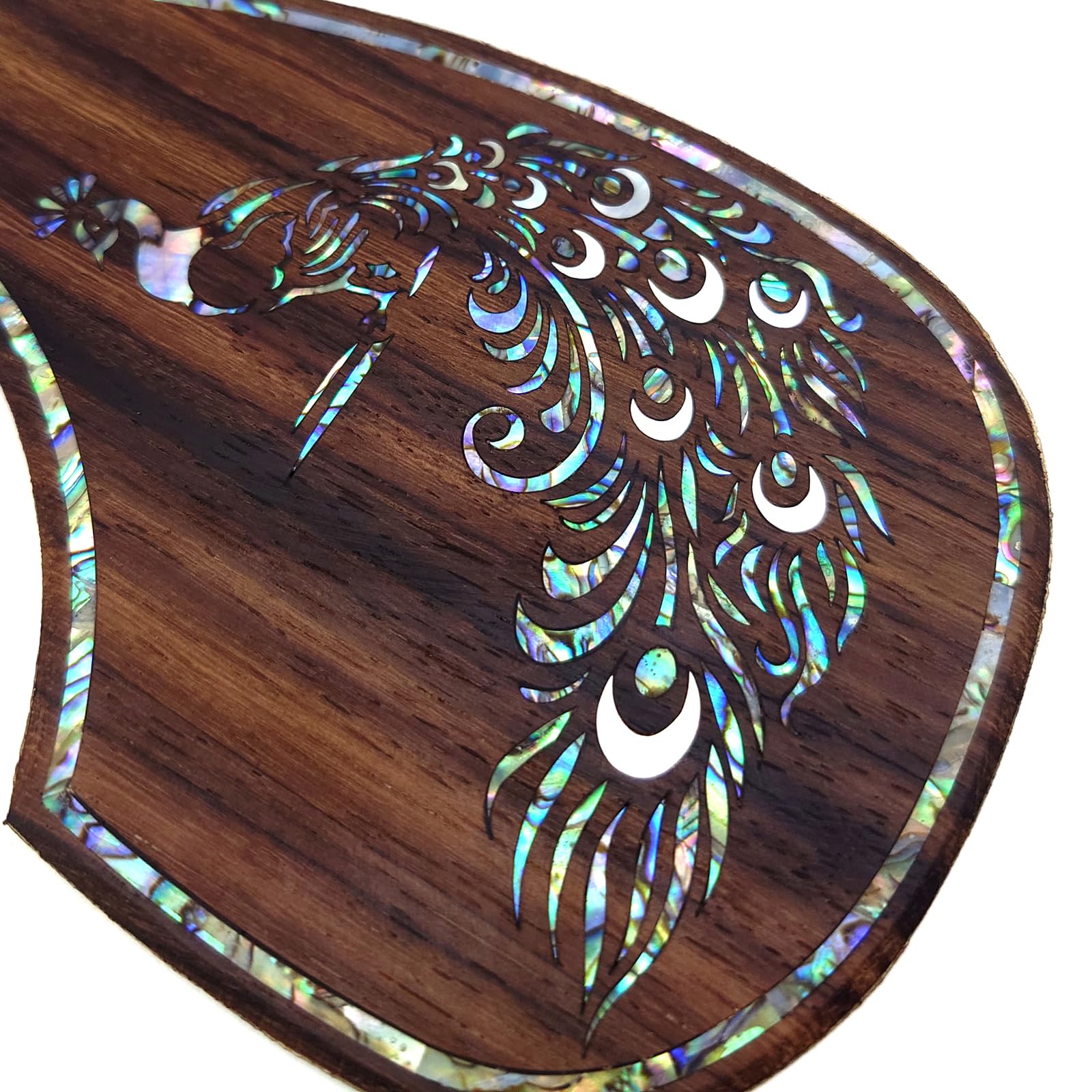 Guitar Pick Guard, Battipenna in abalone in palissandro autoadesivo for Chitarre acustiche folk D-45 Taylor(26)