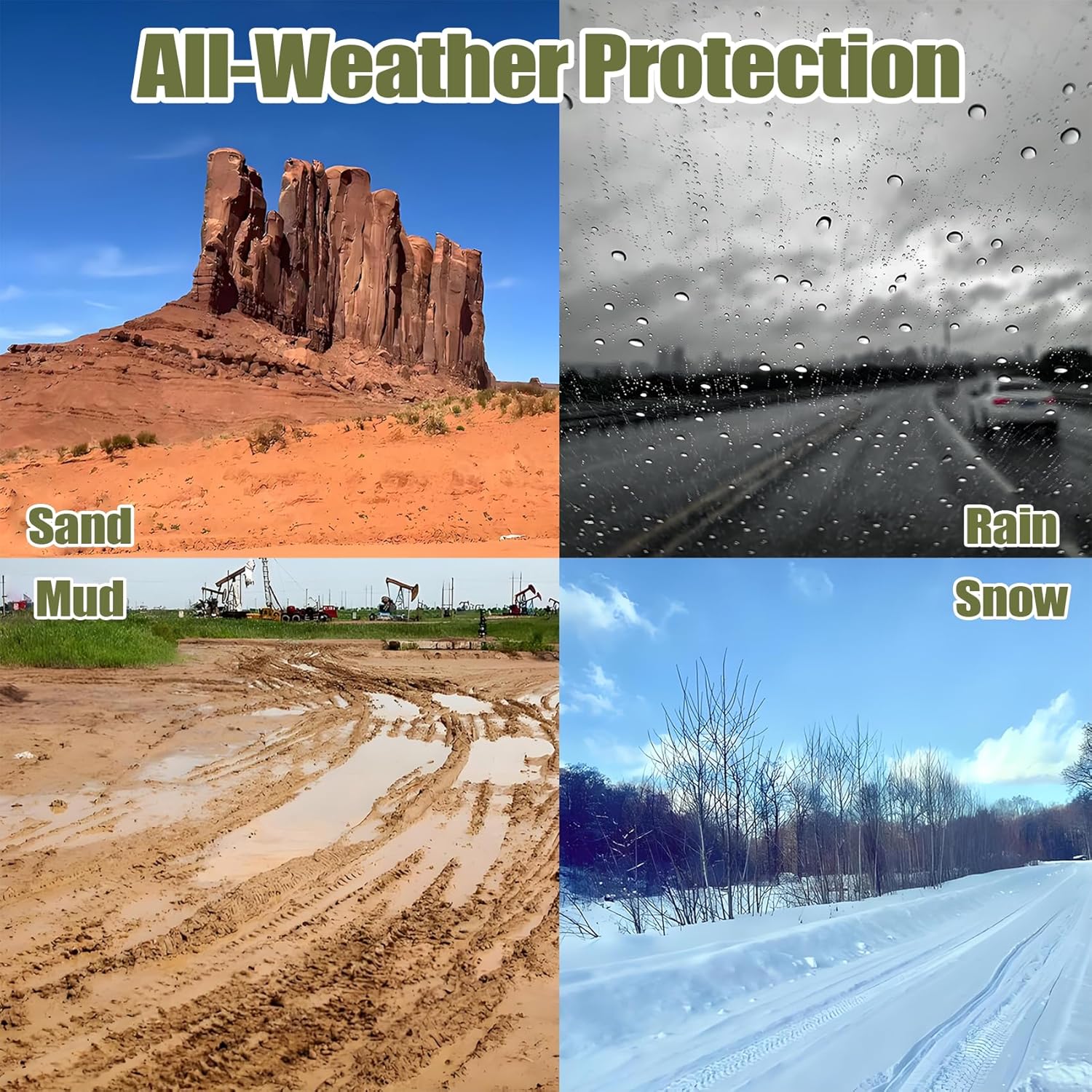 Priprilod Floor Mats Fit for Volkswagen Atlas 2018-2024 All Weather Protector TPE Floor Liners Custom Fit Car Mats Non-Slip, Only Fits Bucket 6Seats