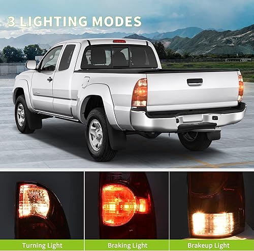 Miniatura 3 de AUTOSAVER88 Luces traseras de montaje de pastilla de freno compatibles con Tacoma 05-15 2005-2015 Tacoma Pickup luz trasera - lado del pasajero y