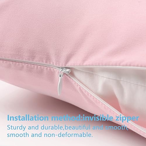 Miniatura 2 de TILLYOU Paquete de 2 fundas de almohada para niños pequeños con cremallera, de microfibra suave y sedosa de 13 x 18 pulgadas, fundas de almohada de