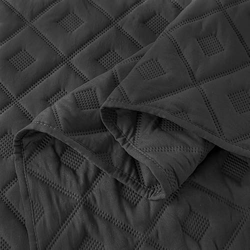 Miniatura 5 de HIARUO - Juego de edredón Queen de 3 piezas, juego de colcha reversible ultrasónica suave y cálida (90 x 90 pulgadas) con 2 fundas de almohada (20 x