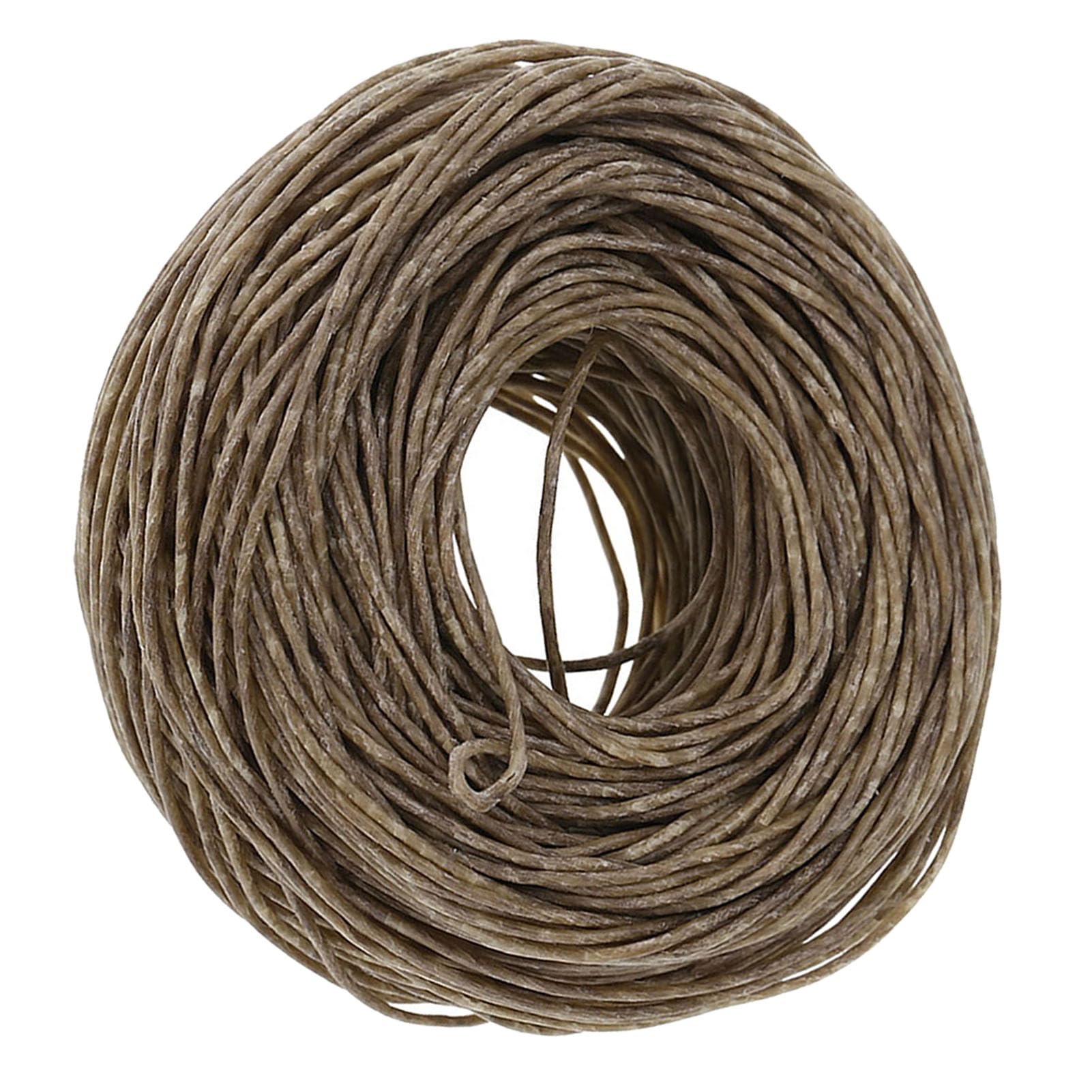 Ejoyous Knot Konopny Organiczny Knot świecy Konopnej z Czystym Woskiem Pszczelim 61 M 1,2 Mm Przycięty na Wymiar dla Majsterkowiczów Produkujących świece Lampy Olejowe Ręcznie Robione świece (Ciemny)