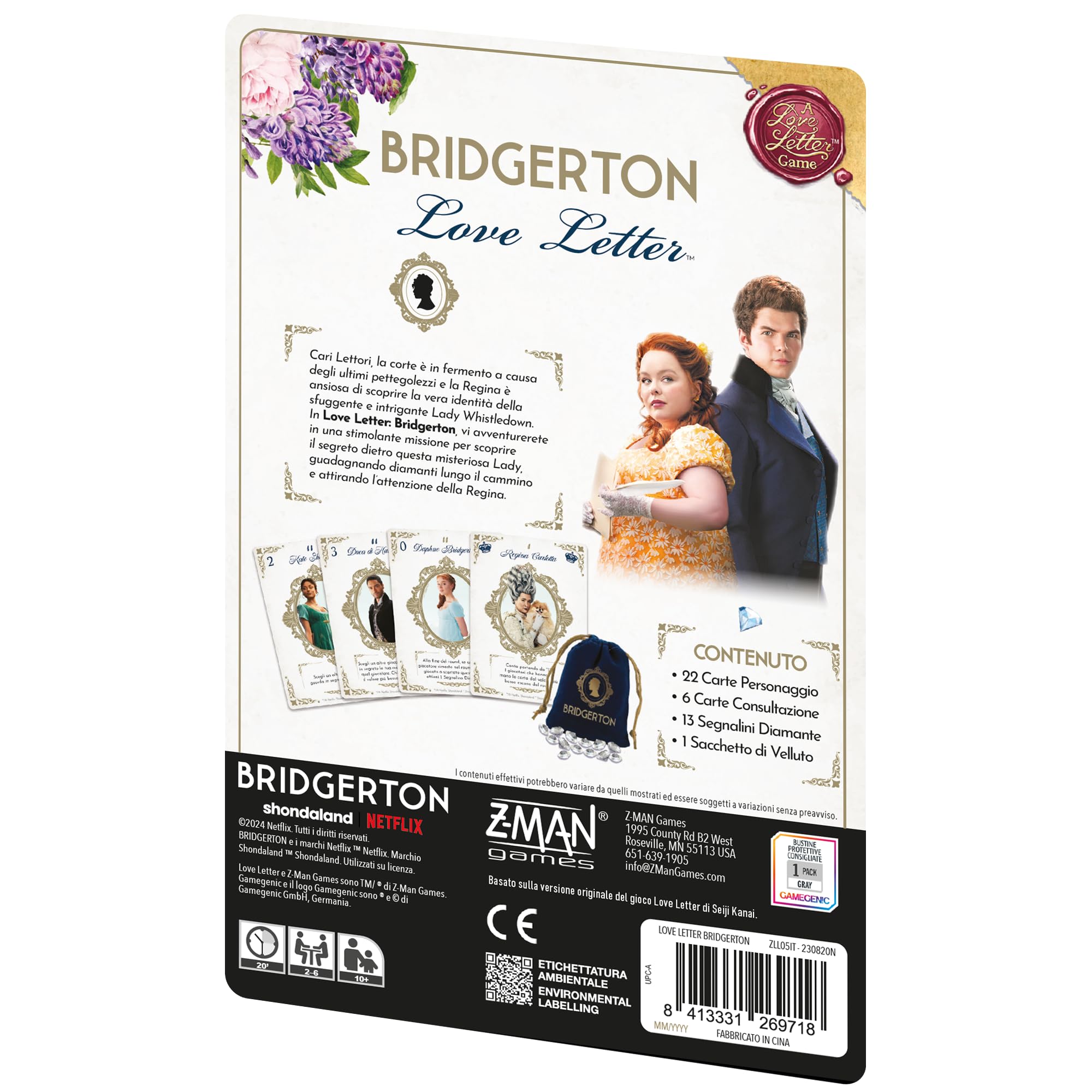 Love Letter Bridgerton gioco da tavolo versione italiano