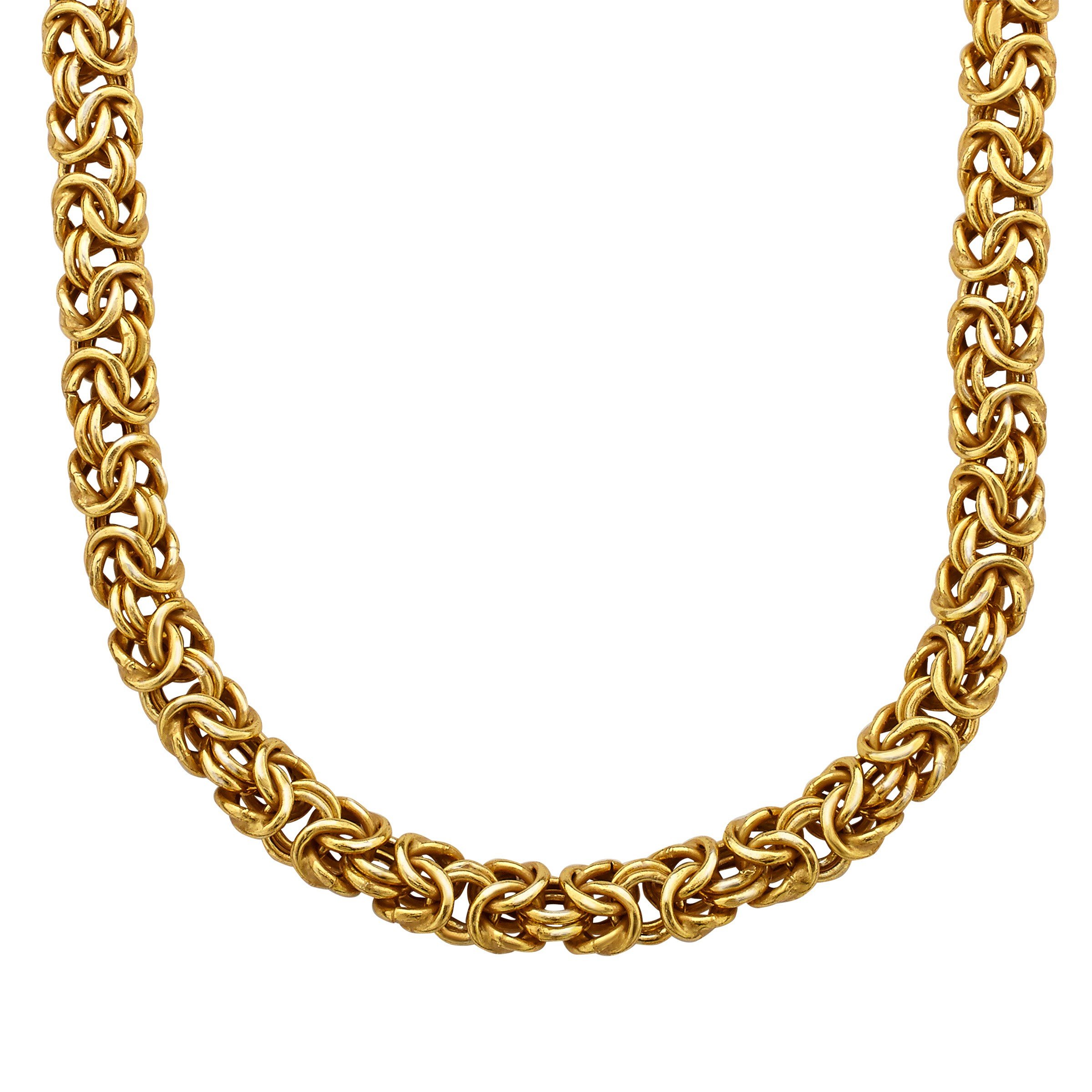 Byzantine Chain Necklace in 14K Gold-Plated Sterling Silver