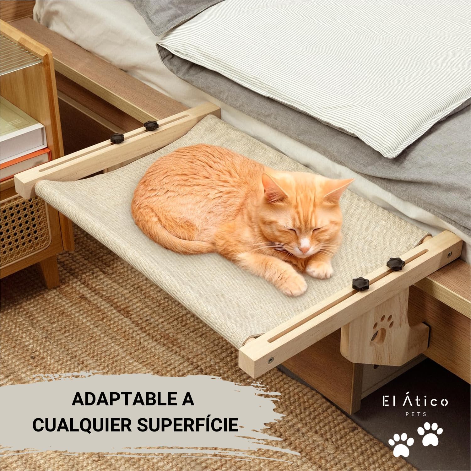 Hamaca gato Ventana. Uso Colgante a 2 Patas o en Suelo con 4 Patas. Cama Radiador. Hamaca Ventana. Cama Grande. Cat Bed. Camita para Gatos