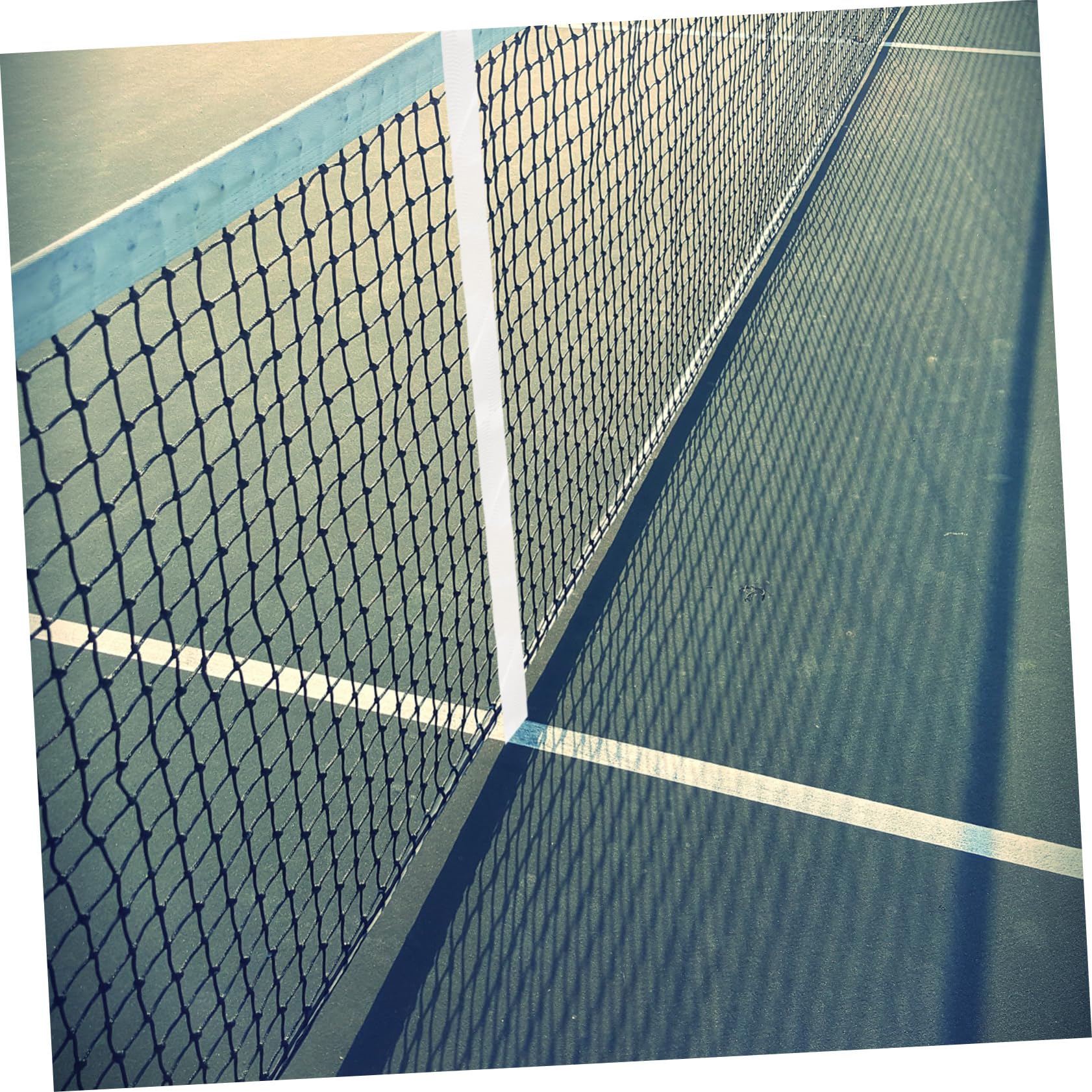HEMOTON Centrale della Rete da Tennis Corda Centro Maniglia Regolabile Portatile Cinghie Conveniente Giallo Netto Cinghia da Tennis Nylon Bianca