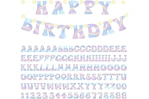 Make Your Own Banner Kit - Elevate Special Occasions with Holographic Letters,...