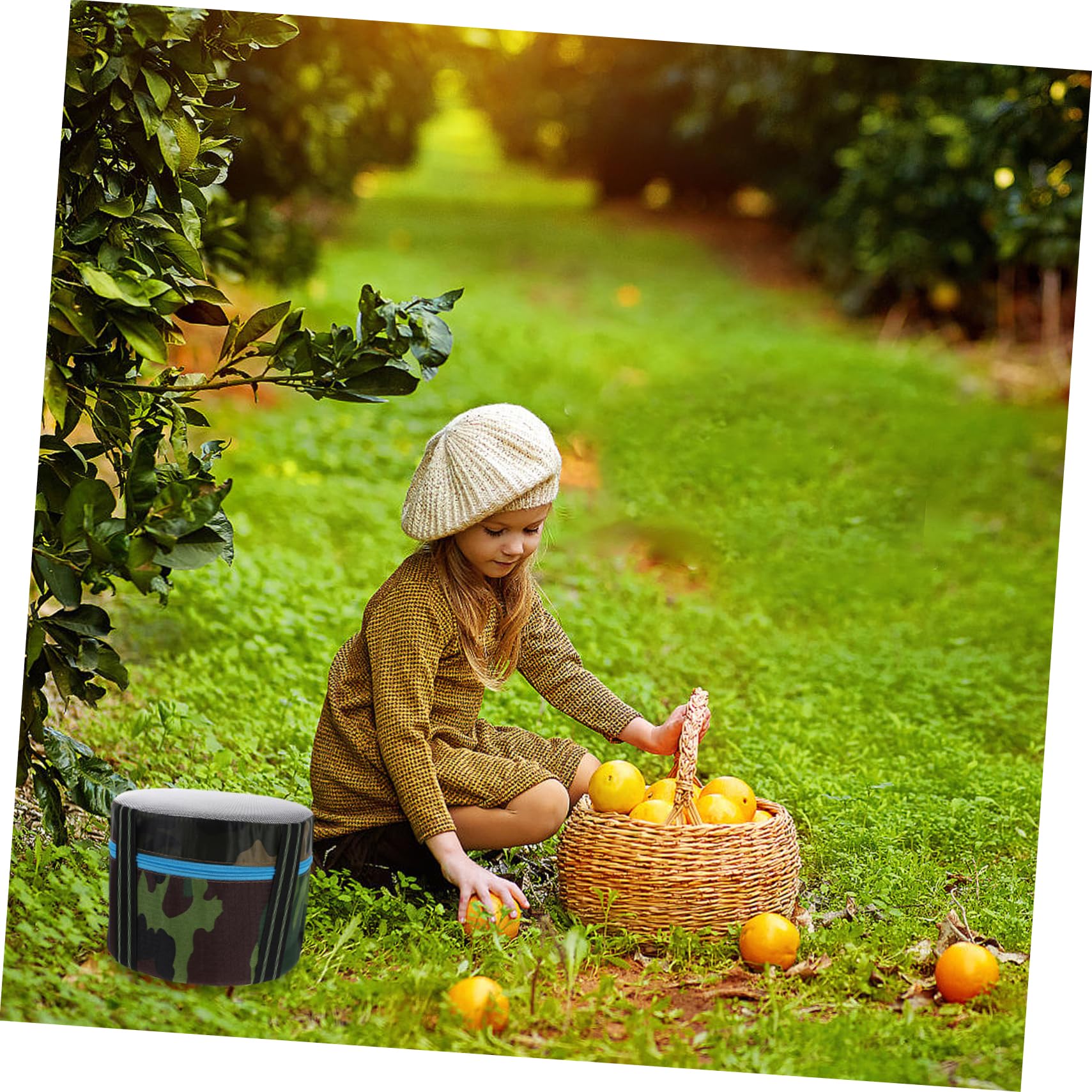 OFFSCH Mini Stool Agricultural Leather Mound Garden Stools for Gardening Easy to Carry