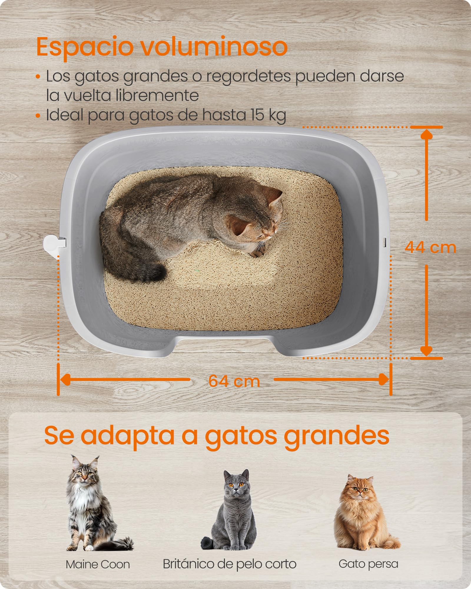 Feandrea Kattenbak Extra Grote Hoogzijdige Kattenbakmat Opbergdoos Feandrea Kattenbak Extra Grote Hoogzijdige Kattenbakmat Opbergdoos
